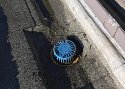 Roof drain cleared
